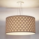 Ver imagem 2 de Luminária de Teto Pendente Trama 50x25 Cru