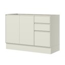 Ver imagem 1 de Balcão de Pia 3 Portas 2 Gavetas Fineze Henn 120cm (sem Tampo) Modulado