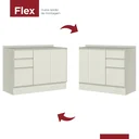 Ver imagem 3 de Balcão de Pia 3 Portas 2 Gavetas Fineze Henn 120cm (sem Tampo) Modulado