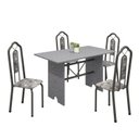 Ver imagem 2 de Conjunto de Mesa 120x75cm Tampo Granito com 4 Cadeiras Bianca 