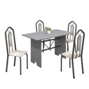 Ver imagem 2 de Conjunto de Mesa 120x75cm Tampo Granito com 4 Cadeiras Bianca