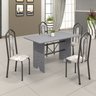 Conjunto de Mesa 120x75cm Tampo Granito com 4 Cadeiras Bianca  - 1