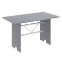 Ver imagem 4 de Conjunto de Mesa 120x75cm Tampo Granito com 4 Cadeiras Bianca Branco/Martelado Pérola/Ocre/Preto Floral