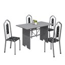 Ver imagem 2 de Conjunto de Mesa 120x75cm Tampo Granito com 4 Cadeiras Bianca 