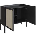 Ver imagem 6 de Balcão Aparador Cantinho do Café Pés Madeira Moss A03 Nero Preto - Lyam Decor