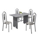 Ver imagem 2 de Conjunto de Mesa 120x75cm Tampo Granito com 4 Cadeiras Bianca