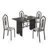 Conjunto de Mesa 120x75cm Tampo Ardósia com 4 Cadeiras Bianca  - 2