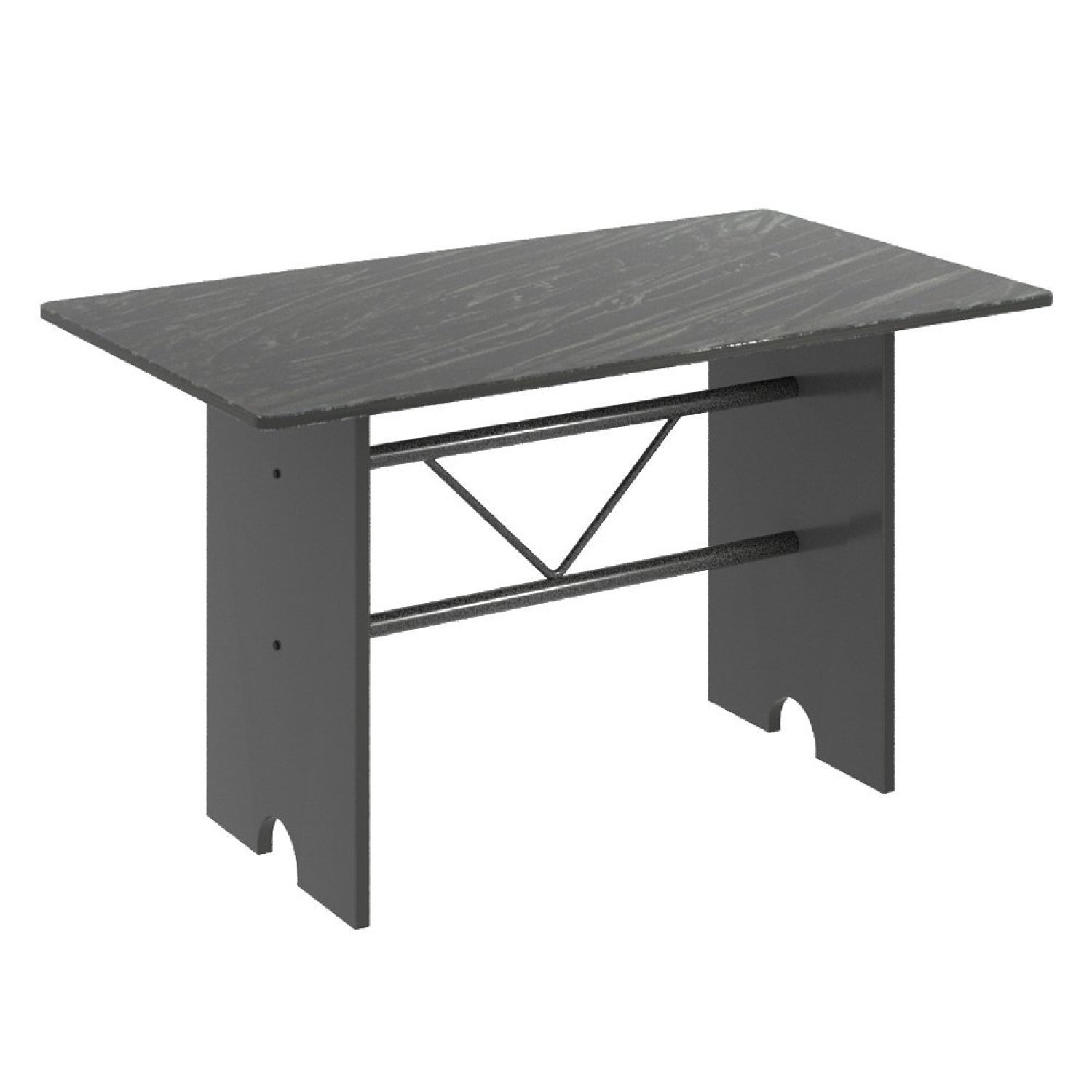 Conjunto de Mesa 120x75cm Tampo Ardósia com 4 Cadeiras Bianca  - 4