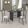 Conjunto de Mesa 120x75cm Tampo Ardósia com 4 Cadeiras Bianca  - 1