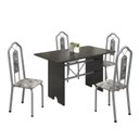 Ver imagem 2 de Conjunto de Mesa 120x75cm Tampo Ardósia com 4 Cadeiras Bianca 