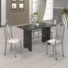 Conjunto de Mesa 120x75cm Tampo Ardósia com 4 Cadeiras Bianca  - 1