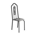 Ver imagem 5 de Conjunto de Mesa 140x75cm Tampo Granito com 6 Cadeiras Bianca Soma Móveis Prata/Martelado/Ocre/Paraopeba