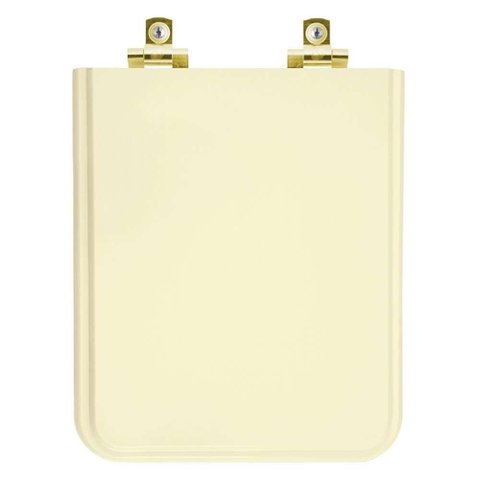 Assento Sanitário Soft Close Square Bone para Vaso Incepa com Ferragem Dourada