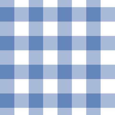 Papel de Parede Doce Estilo Xadrez Azul 82007