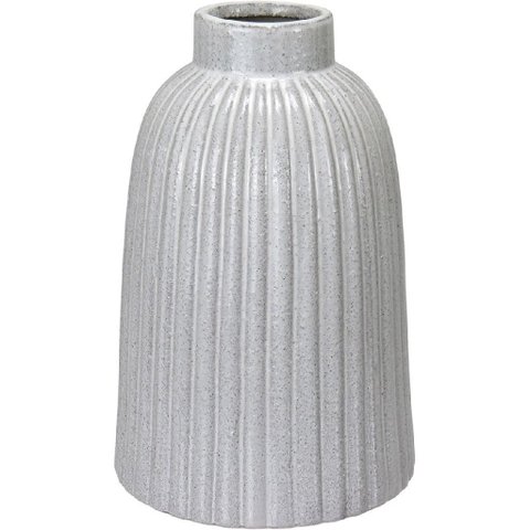 Vaso Decorativo Enfeite Casa Home&Co Cerâmica 26x16x16cm Marfim