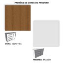 Ver imagem 5 de Cômoda Grande com Sapateira e 4 Gavetas Angra Rimo - Jequitibá/branco