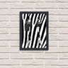 Porta Chaves Decorativo Estampado Luxo Listras Zebra Preta - 2