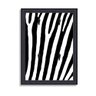Porta Chaves Decorativo Estampado Luxo Listras Zebra Preta - 1