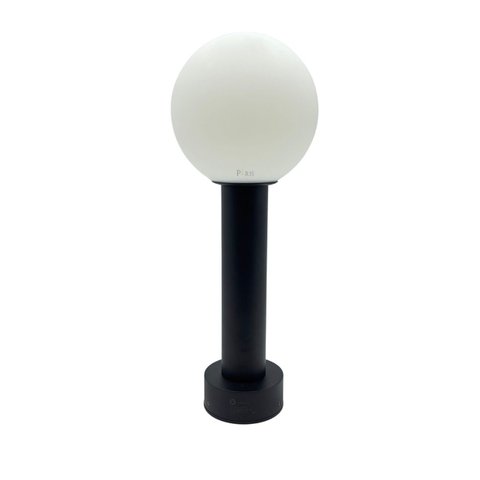 Poste Balizador de Jardim Orbital Preto 75cm Led 12w 3000k Bivolt