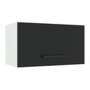 Ver imagem 1 de Armário Aéreo Madesa Agata 60 cm 1 Porta Basculante Branco/Preto Cor:Branco/Preto