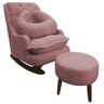 Kit Amamentação com Balanço Suede Rose - Dominic Decor Lille - 1