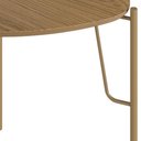 Ver imagem 5 de Mesa Lateral para Sala de Estar Alta Pés Industrial Dourado Alef I03 Louro - Lyam Decor