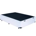 Ver imagem 2 de Cama Báu Box Base Casal Blindado Corino Branco com Pistão a Gás.