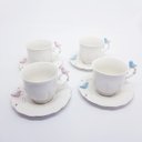 Ver imagem 1 de Xícara Chá com Pires Porcelana Birds Round 4 peças Wolff 200ml