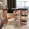 Escrivaninha Mesa Home Office Estilo Industrial Cairo 120cm - Cobre/Preto - 1
