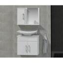 Ver imagem 1 de Conjunto Gabinete para Banheiro com Cuba e Espelheira Bali Branco