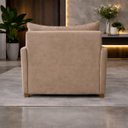 Ver imagem 4 de Poltrona Cama Mônica Suede Decorativa Confortável Moderna Sala Quarto Recepção