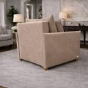Ver imagem 3 de Poltrona Cama Mônica Suede Decorativa Confortável Moderna Sala Quarto Recepção