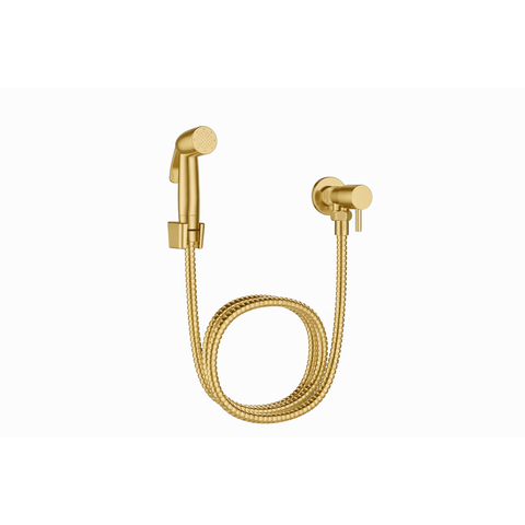 Ducha Higiênica c/ Registro sem Derivação Dourado Fosco ABS