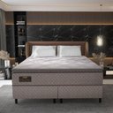 Ver imagem 1 de Cama Box Conjugado Queen com Colchão 158x68x198 New Class Gazin Cr35323 Cacau