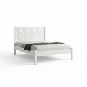 Ver imagem 2 de Cama Casal em MDF com Cabeceira Entrelaçada Laila Branco