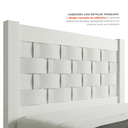 Ver imagem 5 de Cama Casal em MDF com Cabeceira Entrelaçada Laila Branco