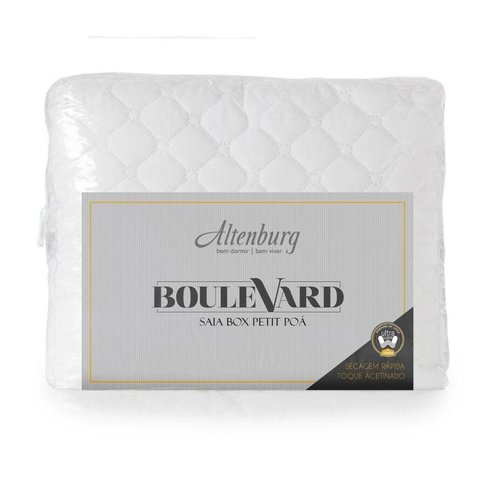 Saia Box Altenburg Queen Petit Poá - Branco