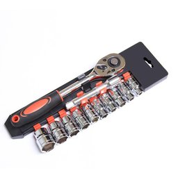 Jogo de Soquete Sextavado 1/2" com 12 Peças Sn73 Snel Ferramentas - 5