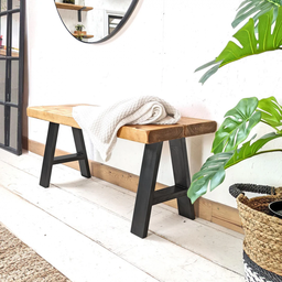 Conjunto de Mesa e Bancos Rústicos | Estrutura a - 120cm - 3