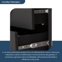 Ver imagem 4 de Cômoda para Quarto 8 Gavetas Elegance Preto/Black