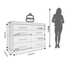 Cômoda para Quarto 8 Gavetas Elegance - 3