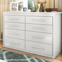 Ver imagem 1 de Cômoda para Quarto 8 Gavetas Elegance Branco
