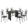Conjunto de Mesa 140x75cm Tampo Ardosia com 6 Cadeiras Bianca  - 2