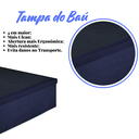 Ver imagem 7 de Base Cama Box Baú Viúva 120x203x42 Cm Suede com Pistão a Gás