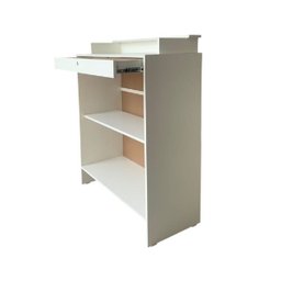 Balcão Caixa Lojas e Comércios 100% Mdf Branco - Suprema Móveis - 2