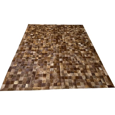 Tapete De Couro marrom 2,00x2,50 Com Bordas