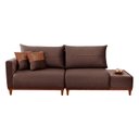Ver imagem 4 de Sofá Living 3 Lugares Veludo com Mesa de Apoio Trento