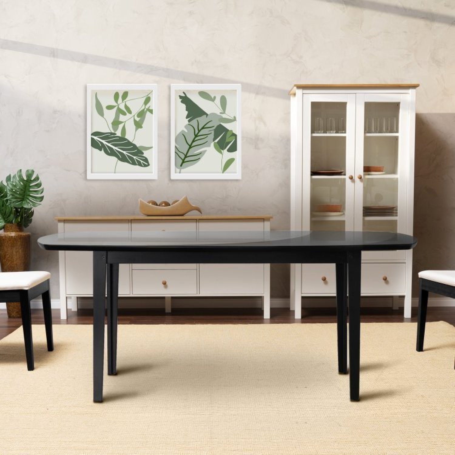 Conjunto Mesa de Jantar Tampo Vidro e MDF 1,60m e 4 Cadeiras Tiê CabeCasa MadeiraMadeira - 12