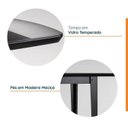 Ver imagem 5 de Conjunto Mesa de Jantar Tampo Vidro e MDF 1,60m e 4 Cadeiras Tiê CabeCasa MadeiraOriginals Preto