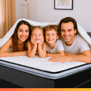 Ver mais imagens de Cama Box Casal Colchão Gazin Molas Ensacadas Pillow Maximus Cinza/preto 138x188x62cm